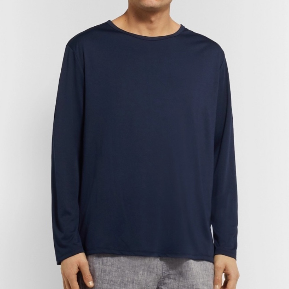 Onia Navy Long Sleeve UPF 50+ Performance Jersey Tee Size XL